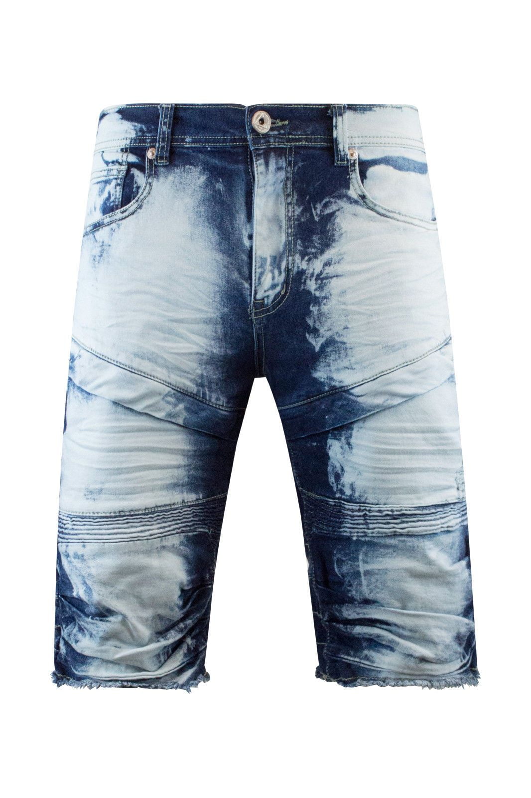 jean biker shorts ripped