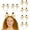Girafe, variante sur TOPTIE 6 Pcs Serre-Tête Oreilles d'Animaux Bois de Renne, Décorations pour Adulte et Enfant, Serre-Tête de Costume