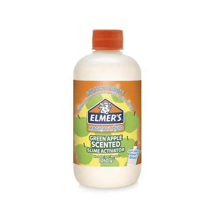 Elmer's Slime Activator, Makes Scented Slime, Green Apple, Magical Liquid, 8.75 oz. Bottle