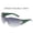 Green legs gradually turn gray, variant on New European and American style millennium hot girl sunglasses, one-piece aviator sunshade glasses with pentagram design, fashionable and versatile