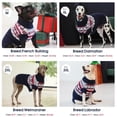 thumbnail image 5 of IECOii Christmas Dog Sweater for Medium Large Extra Large Dogs Halloween Turtleneck Dog Sweatshirt Knitted Warm Pet Winter Clothes,Blue,XL, 5 of 8