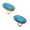Gold, variant on Yellow Gold Black Gun Plated Fashion Statement Kallaite Stone Ring Blue B493