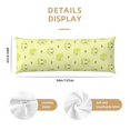 thumbnail image 3 of Fotbe Cute Frog3 Funda para Almohada Corporal con Diseño, Funda de Microfibra Ultrasuave de 20x54 Pulgadas, Ropa de Cama Elegante, 3 of 7