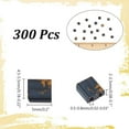 thumbnail image 2 of 300 Pcs Perles 2 Trous 4.5-5x5mm Perles de Verre Noir Rectangle Espaceur pour Design de Bijoux, 2 of 9