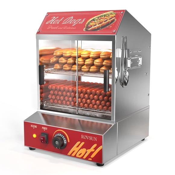 Vaporizador para salchichas ROVSUN 30L/31.7QT 175 salchichas y 40 bollos