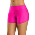 thumbnail image 4 of Women's Solid Color Board Shorts Sporty Swim Shorts Trunks Swimsuit Bottoms, 4 of 5