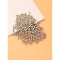 thumbnail image 2 of 300pcs 4mm Smooth Ccb Plastic Round Beads With Gold Color, Women & Girls Bracelet Jewelry Making Supplies, 2 of 4