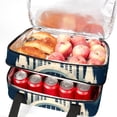 thumbnail image 5 of Independence Day Double Layered Insulated Lunch Bag with Two Compartments, Large Capacity, Refrigerated, Hand-Carried - 7.1x11.4x16.1 Inches, 5 of 6