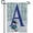 Monogram A, variant on America Forever Winter Monogram Letter Y Garden Flag Vertical Double Sided 12.5 x 18 inches Snowman in Winter Holiday Seasonal Decor for Outdoor, Yard, Porch, Let it Snow Garden Flag