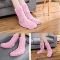 thumbnail image 4 of 1 pair Non Slip/Skid Socks, Winter Fluffy Cozy Fleece Socks, Plush Thick Warm Floor SocksC, 4 of 8