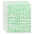thumbnail image 1 of 608Pack 8Hojas Stickers de Letras Brillantes Autoadhesivos Sticker de Alfabeto Verde, 1 of 6