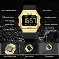 thumbnail image 5 of READ Men's Wristwatches, Digital Watches, Men's Sports Watches, Unisex Digital Wristwatch, Metal Case LCD Digital Watches, Men's Digital Watches, 5 of 8