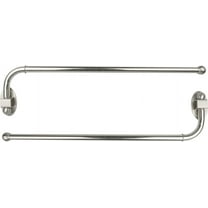 Urbanest Set of 2 Swing Arm Rods, 3/4-inch Diameter, 24-inch to 38-inch, Brushed Steel