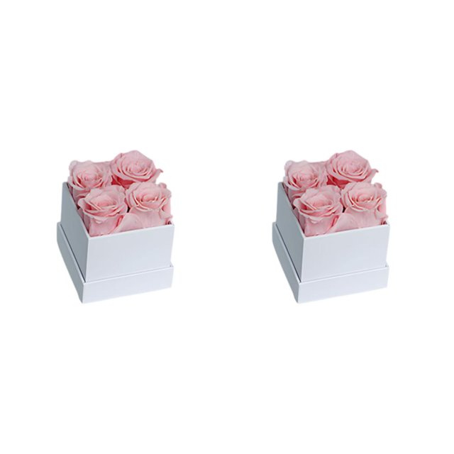 Bewildely Caja de rosas preservadas, ramo de Material de rosas inmortales de flores eternas, regalo de cumpleaños Multicolor de larga duración Type6 NO6