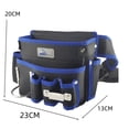 thumbnail image 1 of Pochette à Outils en Cuir Robuste pour Charpentiers et Menuisiers - Sac de Ceinture de Travail à Compartiments Multiples avec Sangle de Taille Réglable, Design Robuste pour Chantiers, Idéal pour Outils Professionnels pour Hommes, 1 of 6