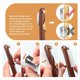 thumbnail image 4 of 2 Cuchillos para Cortar Pan, Herramienta para Marcar Masa Madre con 10 Cuchillas Reemplazables, Manejar de Madera, Herramienta para Cortar Cojos, 4 of 5