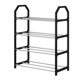 thumbnail image 1 of Simple Multi-Tier Shoe Rack Plastic and Stainless Steel Easy Installation Sturdy Shoe Storage Shelf for Dorm Rooms, 1 of 4