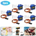 thumbnail image 1 of KEINXS 5 Pcs SG90 Micro Servo Moors 9g Mini Servo Kit Rotation 180° pour Contrôle de Robot RC Hélicoptère Voiture & Bateau, 1 of 6