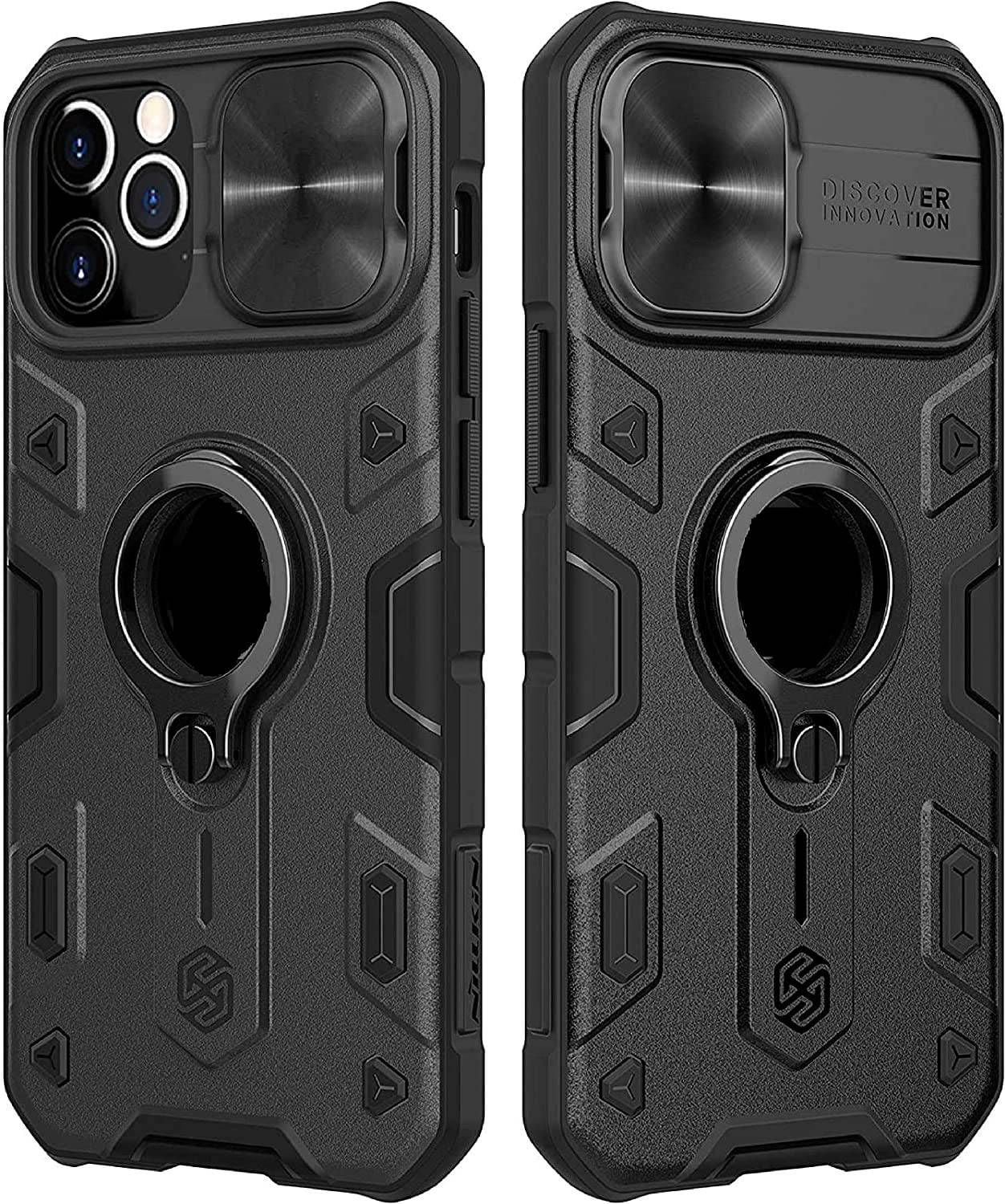 Rugged Military Grade Armor Phone Case for iPhone 13/iPhone 13 Pro/iPhone 13 Pro Max Ring Holder