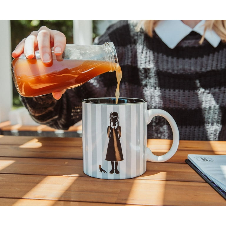 16oz Wednesday Addams 1 Glass Cup, Wednesday Glass Beer Can Cup, Wednesday,  Black Cup, Christmas Cup, Beer Can Cup, Coffee Cup 