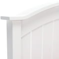 thumbnail image 2 of Finley Wood Headboard with Curved Rail and Slatted Grill, Twin, White, 2 of 4
