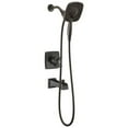 thumbnail image 1 of Delta Faucet Ashlyn 17 Series Dual-Function Tub And Shower Trim Kit With 2-Spray Touch-Clean In2Ition 2-In-1 Hand Held Shower Head With Hose, Venetian Bronze T17464-Rb-I (Valve Not Included), 1 of 5