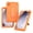 Orange, variant on Case for Samsung Galaxy Tab 8.7" A11 / A9 (SM-X133/X135/X135F/X110/X115/X117), Heavy Duty Hard PC Soft Silicone Shockproof, Black/Blue