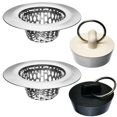 thumbnail image 1 of Coladores y tapones para lavabo de baño Hilltop, 5,4 cm, parte superior, 1 of 9