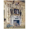 thumbnail image 2 of Edwin Foley 19x24 Black Ornate Framed Double Matted Museum Art Print Titled: Chimneypiece in the Double Cube Room, Wilton House (1910 - 1911), 2 of 5