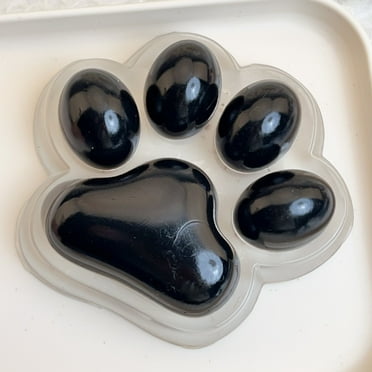 PATLOLLAV Large Handmade Squishy Cat Paw Silicone Squeeze Toys for Stress Relief 5 Inch X-Large Size Cat Paw Giant Paw Squishy Fidget Toys for Anxiety and Relaxation Desk Accessory