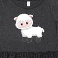 thumbnail image 3 of Inktastic Cute White Lamb Girls Toddler Dress, 3 of 4