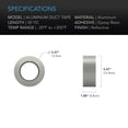 thumbnail image 4 of Cinta adhesiva de aluminio AC Infinity de grado profesional, 50 yardas, 4 of 4