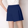 thumbnail image 3 of Generic Womens Summer Shorts Dressy Casual Elastic High Waisted Dressy Business Short Pleated Straight Leg Shorts with Pockets, 3 of 3