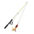 thumbnail image 2 of Yirtree Cat Fishing Pole Toy, Retractable wand cat toy with Reel, Cat Fishing Rod & Feather Toy, Interactive Cat Teaser Wand Toy for Indoor Cats, 2 of 8