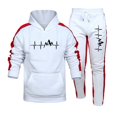 thumbnail image 2 of Chándal de otoño e invierno para hombre, conjunto de 2 piezas con capucha y estampado informal, ropa deportiva para correr de alta calidad, ropa de calle, 2 of 4