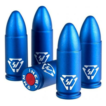 Strike Industries Aluminum Dummy Rounds-9mm - 5PK, Blue, One Size,