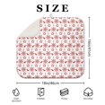 thumbnail image 4 of Red Christmas Snowflake Pattern Dish Drying Mat for Kitchen 1 Pack, Ultra Absorbent Microfiber Dishes Drainer Mats,16x18in(41x46cm), 4 of 6