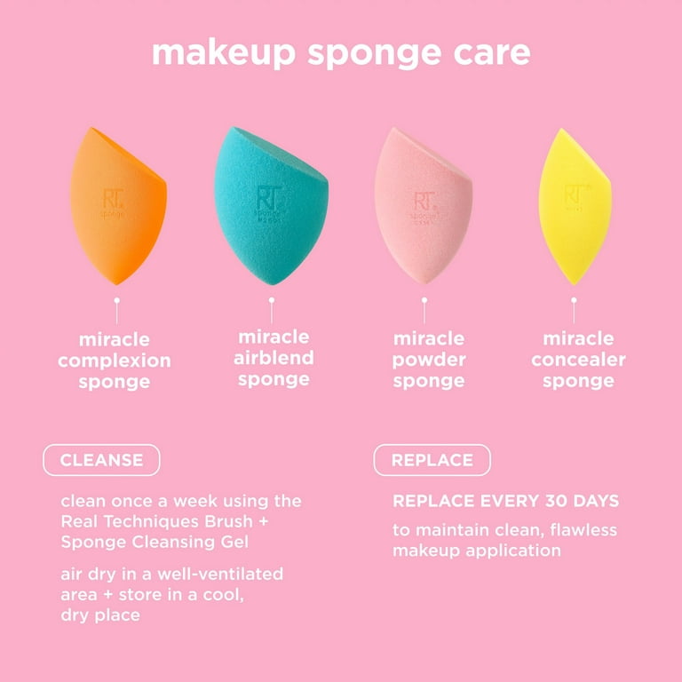 Real Techniques Miracle Mattifying Makeup Sponge Duo - Makeup