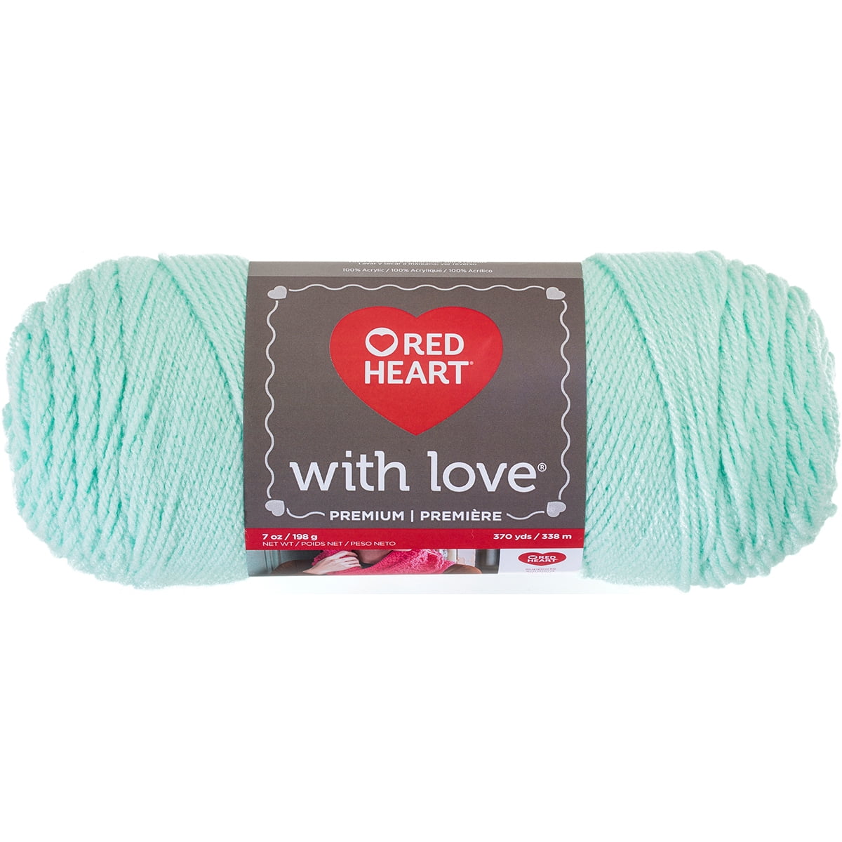 Red Heart with Love Yarn, Minty