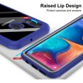 thumbnail image 3 of FYBTO Compatible with Samsung Galaxy A20 Case, Samsung A20 Case with Tempered Glass Screen Protector [2 Pack], 360 Full Body Shockproof Hybrid Bumper Crystal Clear Phone Cases Cover for A20, 3 of 5