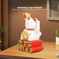thumbnail image 4 of Gato de la Suerte con Energía Solar Adorno de Gato de la Fortuna con Sensor de Luz y Brazo Ondulante para Decoración de Tableros de Instrumentos de Escritorio del Hogar 315 X ANGGREK Otros, 4 of 8