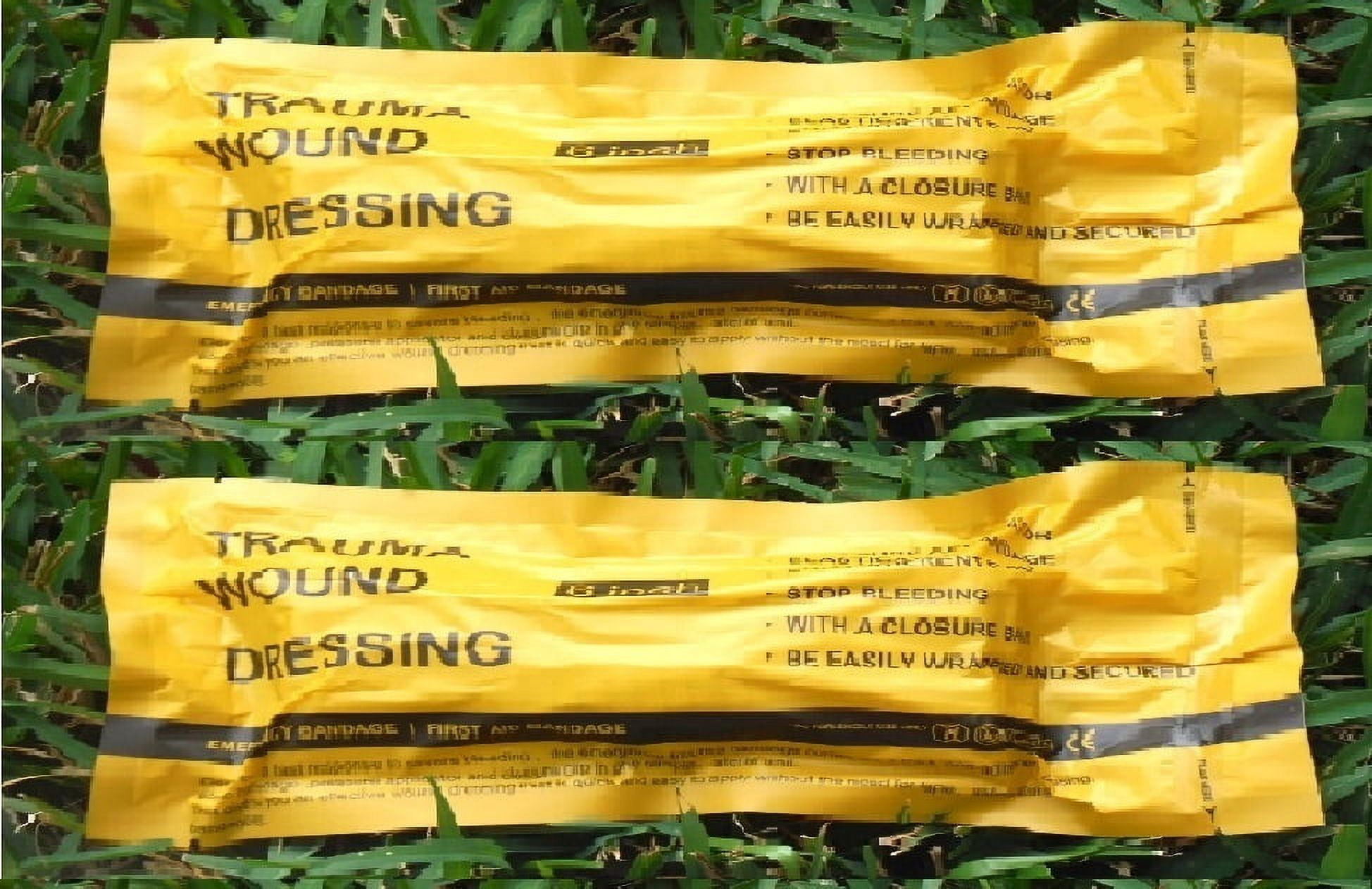 MediTac Emergency Trauma Pressure Bandage - High Strength Wound Dressing, 4" Or 6"