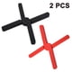 thumbnail image 1 of Salvamanteles plegables de silicona Ormromra Negro Rojo, 1 of 8
