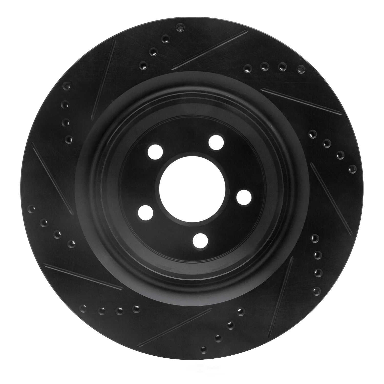 Dynamic Friction Company 633-39020R DFC Brake Rotor - Drilled And Slotted - Black