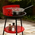 thumbnail image 6 of Linsen-outdoors Portable Charcoal Grills For Backyard & Camping Small BBQ Grill Outdoor Activity Red, 6 of 14
