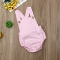 thumbnail image 3 of Douhoow Baby Girls Rompers Infant Sleeveless Sling Button Backless Jumpsuit 0-3Y, 3 of 6