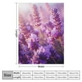 thumbnail image 4 of Chilfamy Lavender Flowers Print Throw Blanket - Lightweight Blanket for Bed, Couch, Car - Exquisite Gift for All Seasons - Kids and Adults 50x60in, 4 of 6