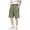 Army Green, variant on Summer Breathable Ice‑Silk Children Knee‑Length Casual Shorts, Stretchy Elastic Waist Side Pocket Solid‑Color Outdoor Sports Shorts for Boys and Girls 4‑16Y