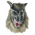 thumbnail image 1 of Máscara de lobo realista para disfraz de Halloween, boca de peluche, máscara de hombre lobo, máscara y clavos, 1 of 5
