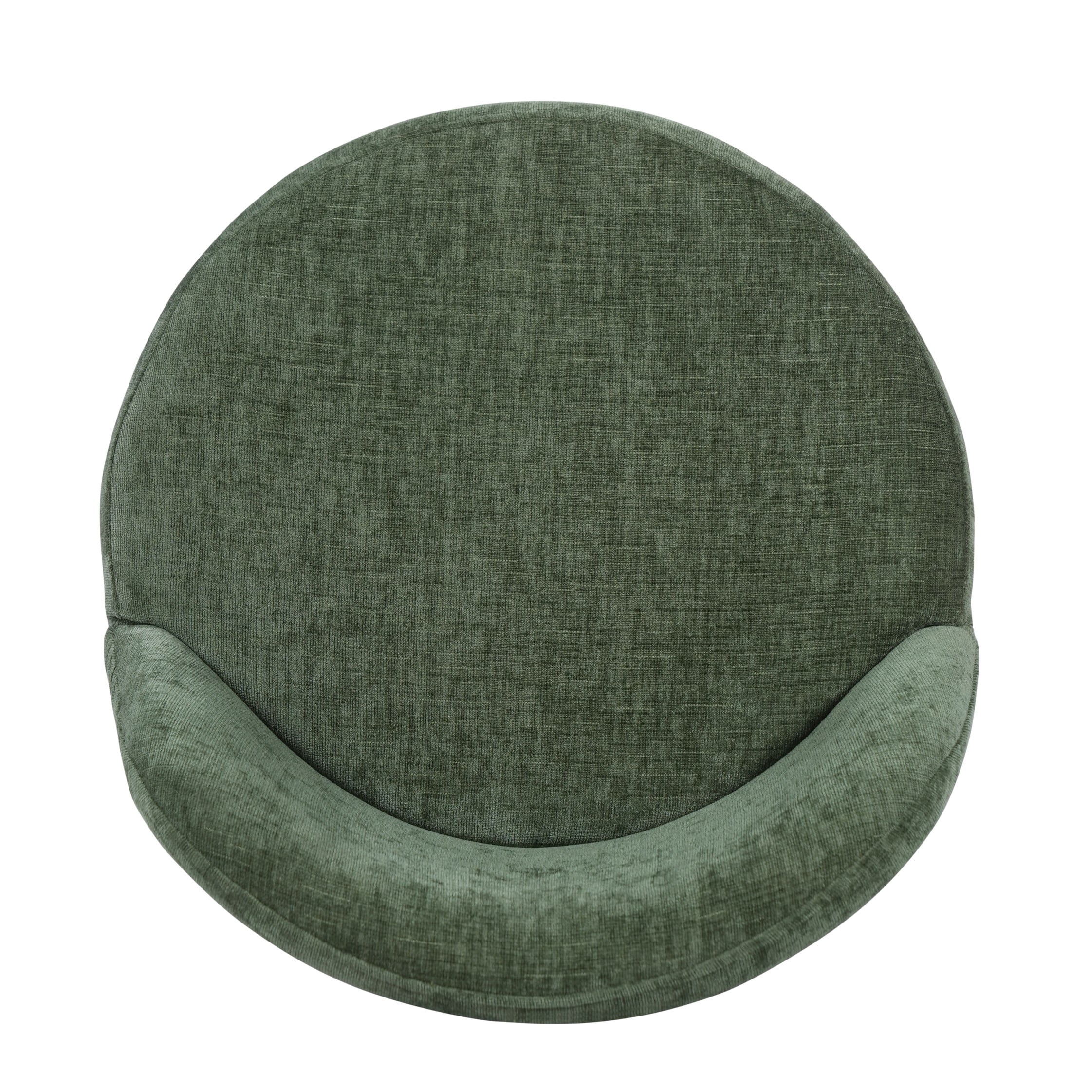 Christopher Knight Home 33"H Wooden Green Upholstered Counter Stools with Round Seat, Walnut Finish, Set of 2